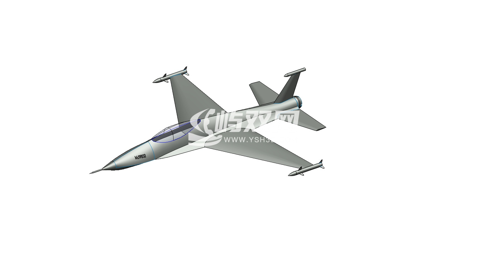 Fighter Jet战斗机简易轮廓模型
